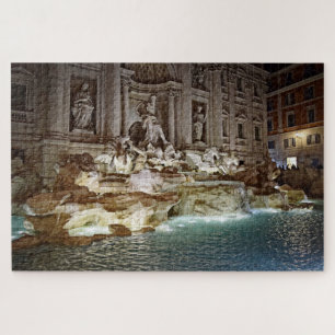 Puzzle Fontaine de TREVI - Rome, Italie - 20x30 - 1014