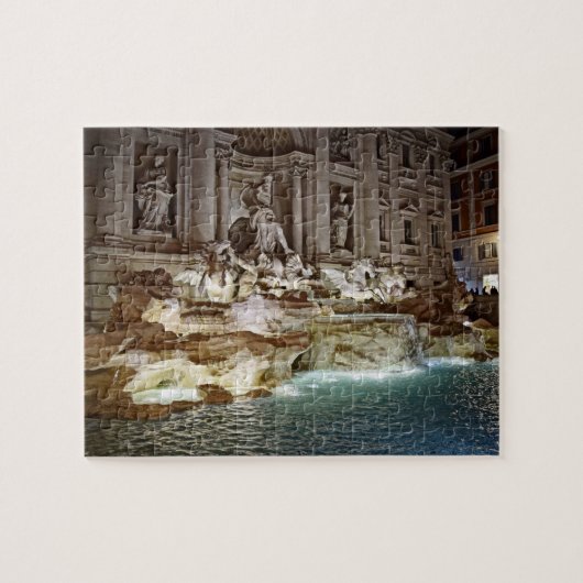 Puzzle Fontaine de Trevi - Rome, Italie - 8x10 - 110 pcs (Horizontal)
