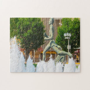 Puzzle Fontaine d'eau Coureur olympique Saint Louis