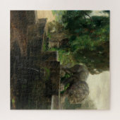 Puzzle Fontaine du Lion à Rome (par H.A. Brendekilde) (Horizontal)