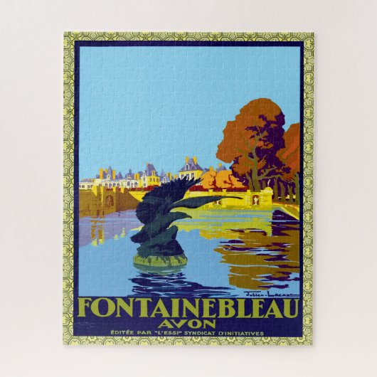 Puzzle Fontainebleau Avon France Poster Français (Vertical)