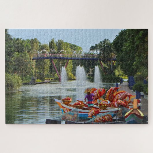 Puzzle Fontaines et pont de libellule, Singapour (Horizontal)