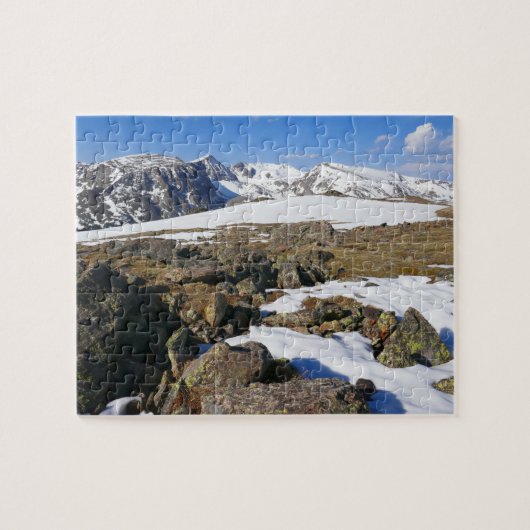 Puzzle Fonte de neige dans les montagnes Rocheuses (Horizontal)