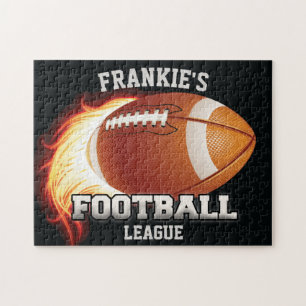 Puzzle Football américain personnalisé NOM Flames Sports