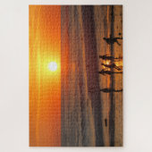 Puzzle football au coucher du soleil (Vertical)