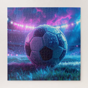 Puzzle Football dans l'arène de stade conditions météorol