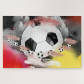 Puzzle Football mondial coloré (Horizontal)