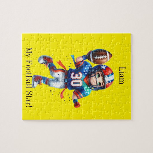 Puzzle Football personnalisé (Horizontal)