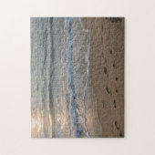 Puzzle Footprints in the Sand (Vertical)