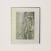 Puzzle Forçant le jardin en hiver, des fragments sur le (Vertical)