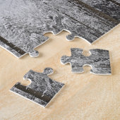 Puzzle Forêt à feuillage persistant en hiver (Côté)