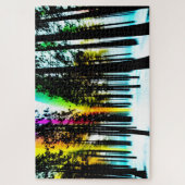 Puzzle Forêt Abstraite avec des souffles arc-en-ciel et d (Vertical)