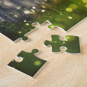 Puzzle Forêt, arbres en forêt, crépuscule (Côté)