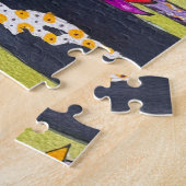 Puzzle Forêt Bleue Colorée Fun (Côté)