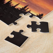Puzzle Forêt boréale Alaska de lever de soleil (Côté)