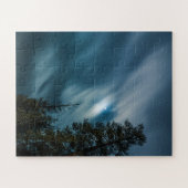 Puzzle Forêt dans le ciel nocturne lunaire (Horizontal)