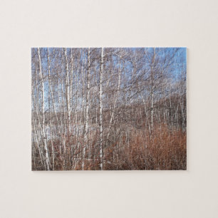 Puzzle Forêt d'arbre de bouleau