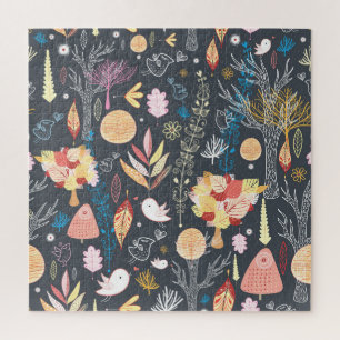 Puzzle Forêt d'automne : Beauté saisonnière texturée.