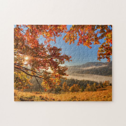 Puzzle Forêt d'automne dans les montagnes (Horizontal)