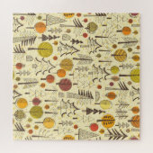 Puzzle Forêt d'automne : Motif graphique transparent. (Horizontal)