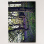 Puzzle Forêt de Bluebells Floral moderne élégant (Vertical)