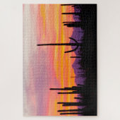 Puzzle Forêt de Cactus du Saguaro au coucher du soleil (Vertical)
