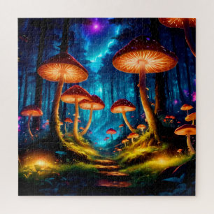 Puzzle Forêt de champignons magique de minuit