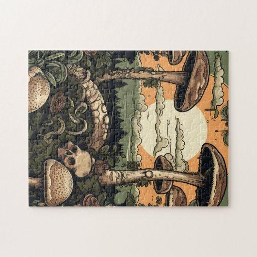 Puzzle Forêt de champignons punk (Horizontal)