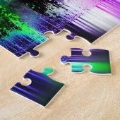Puzzle Forêt De Neon Reflétant Sur L'Eau (Côté)