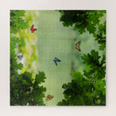 Puzzle Forêt de papillons enchantée (Horizontal)
