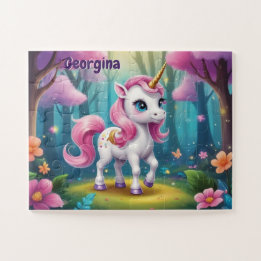 Puzzle Forêt de Parties scintillant mystiques Unicorn Ave