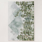 Puzzle Forêt de pins et Montagnes (Vertical)