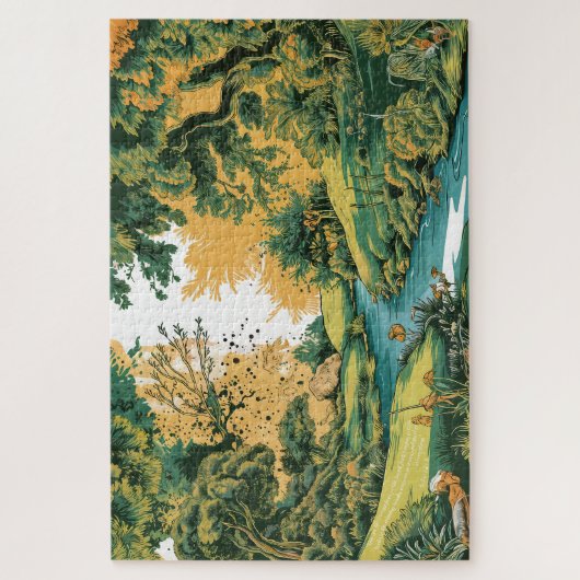 Puzzle Forêt de Whimsical - Citation de la nature de Shak (Vertical)