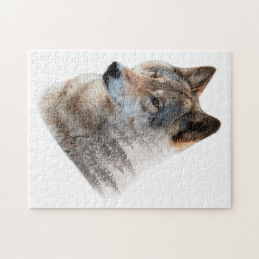 Puzzle Forêt de Wolf Head Double exposition (Horizontal)