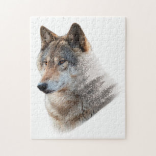 Puzzle Forêt de Wolf Head Double exposition
