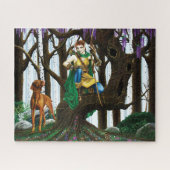 Puzzle Forêt d'elfes de Chien Vizsla (Horizontal)