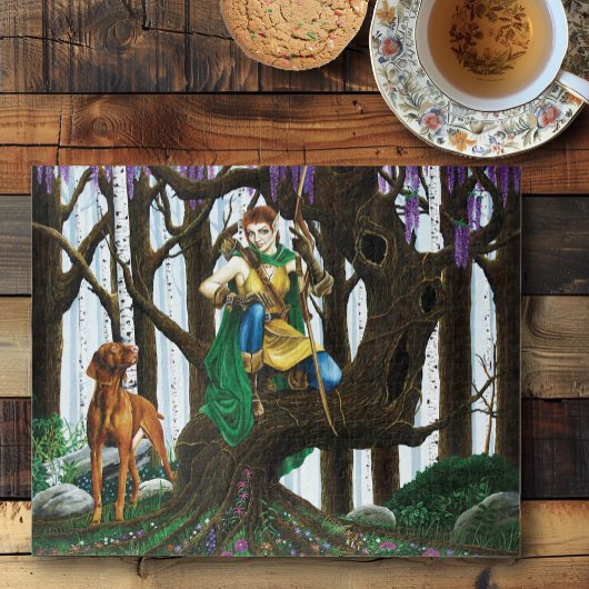 Puzzle Forêt d'elfes de Chien Vizsla