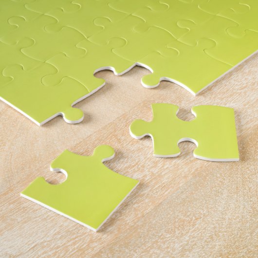 Puzzle Forêt d'été, dégradé vert subtil Minimal frais (Côté)