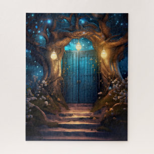 Puzzle Forêt d'Imaginaire enchantée magique Vielle porte 