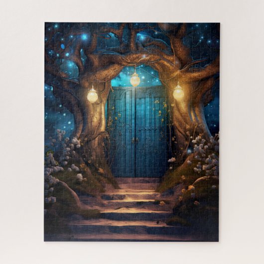 Puzzle Forêt d'Imaginaire enchantée magique Vielle porte (Vertical)