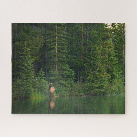 Puzzle Forêt | Elk au parc national Banff Alberta (Horizontal)