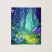 Puzzle Forêt enchantée de fées magiques (Vertical)