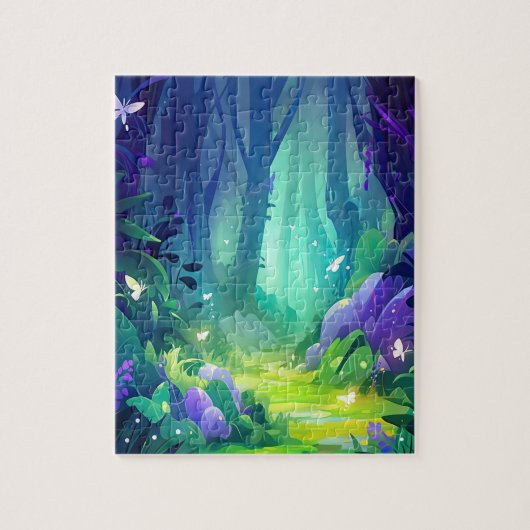 Puzzle Forêt enchantée de fées magiques (Vertical)