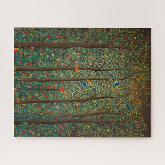 Puzzle Forêt enchantée d'oiseaux chanteurs (Horizontal)