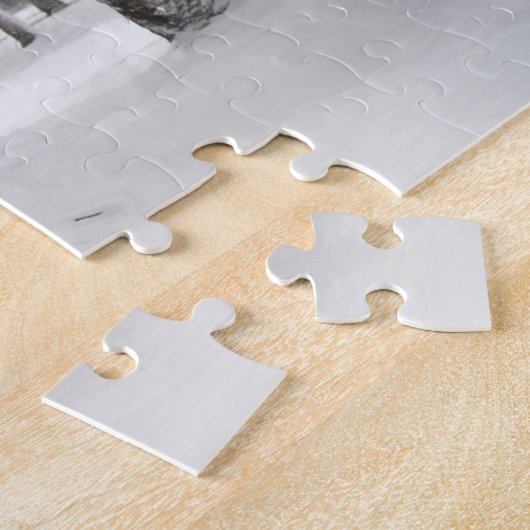 Puzzle Forêt hivernale neige (Côté)