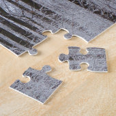 Puzzle Forêt huppée neige paysage d'hiver Photographie (Côté)