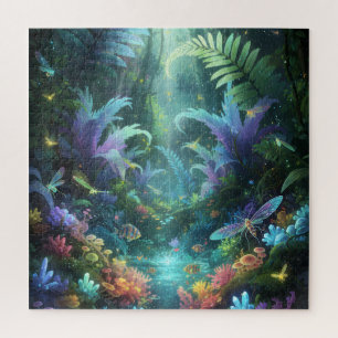 Puzzle Forêt Magique Bioluminescente Jungle Enchantée