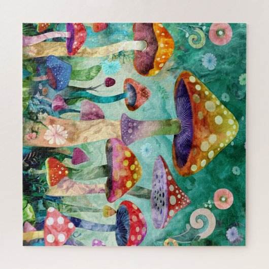 Puzzle Forêt magique des champignons (Horizontal)