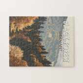 Puzzle Forêt Noire Allemagne Voyage Art Vintage (Horizontal)