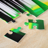 Puzzle Forêt Noire et Blanche avec Mist Vert et Jaune (Côté)